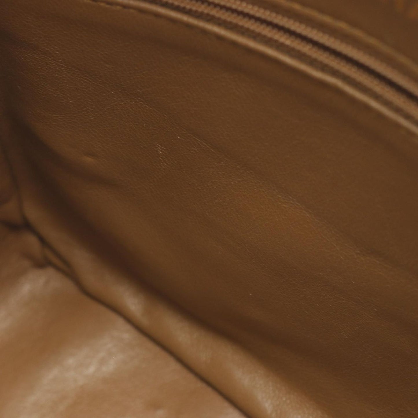 CHANEL Matelassé Fringe Shoulder Bag in Brown Fabric