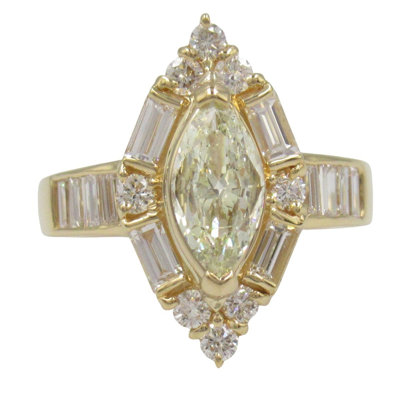 Exquisite K18 Yellow Gold Diamond Ring - 0.644ct Luxury Jewelry
