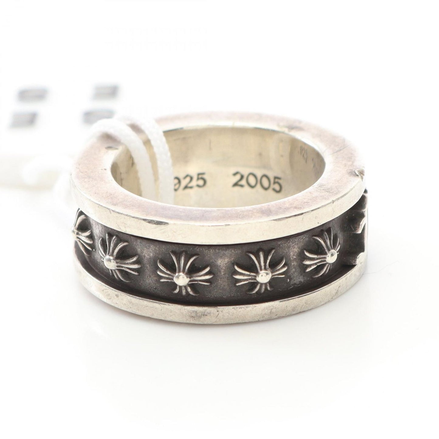 CHROME HEARTS Spinner Fuck You Ring in Silver 925 - Size 25