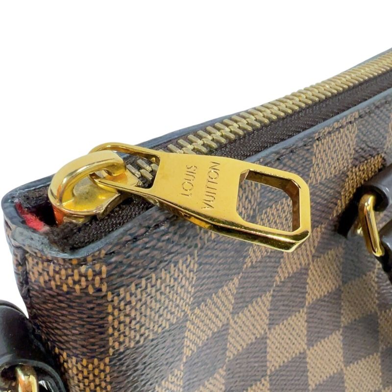 Louis Vuitton Siena PM Brown Damier Shoulder Bag with Gold Hardware