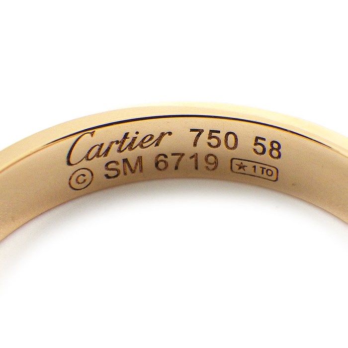 Cartier Love Ring Small Model SM in K18 Pink Gold - Size 17.5
