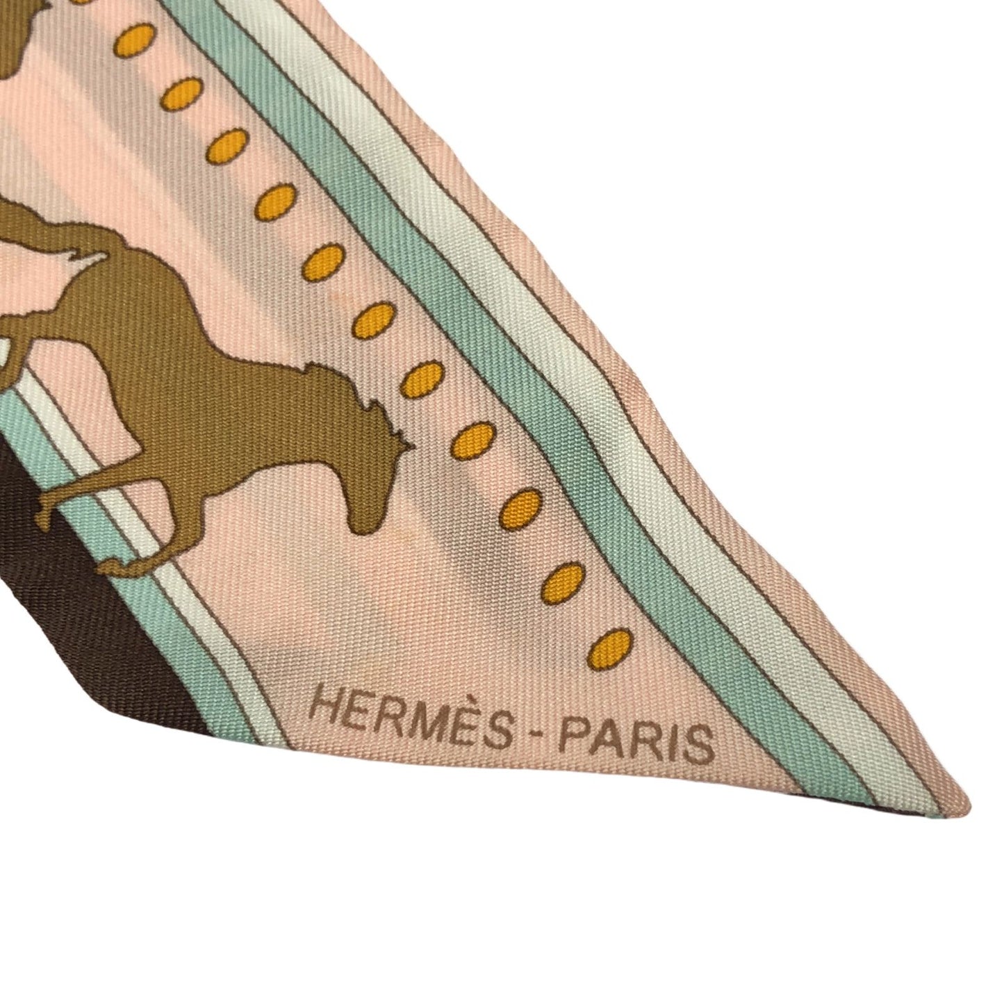 HERMES Pink Silk Twilly Scarf - Exquisite Luxury Accessory
