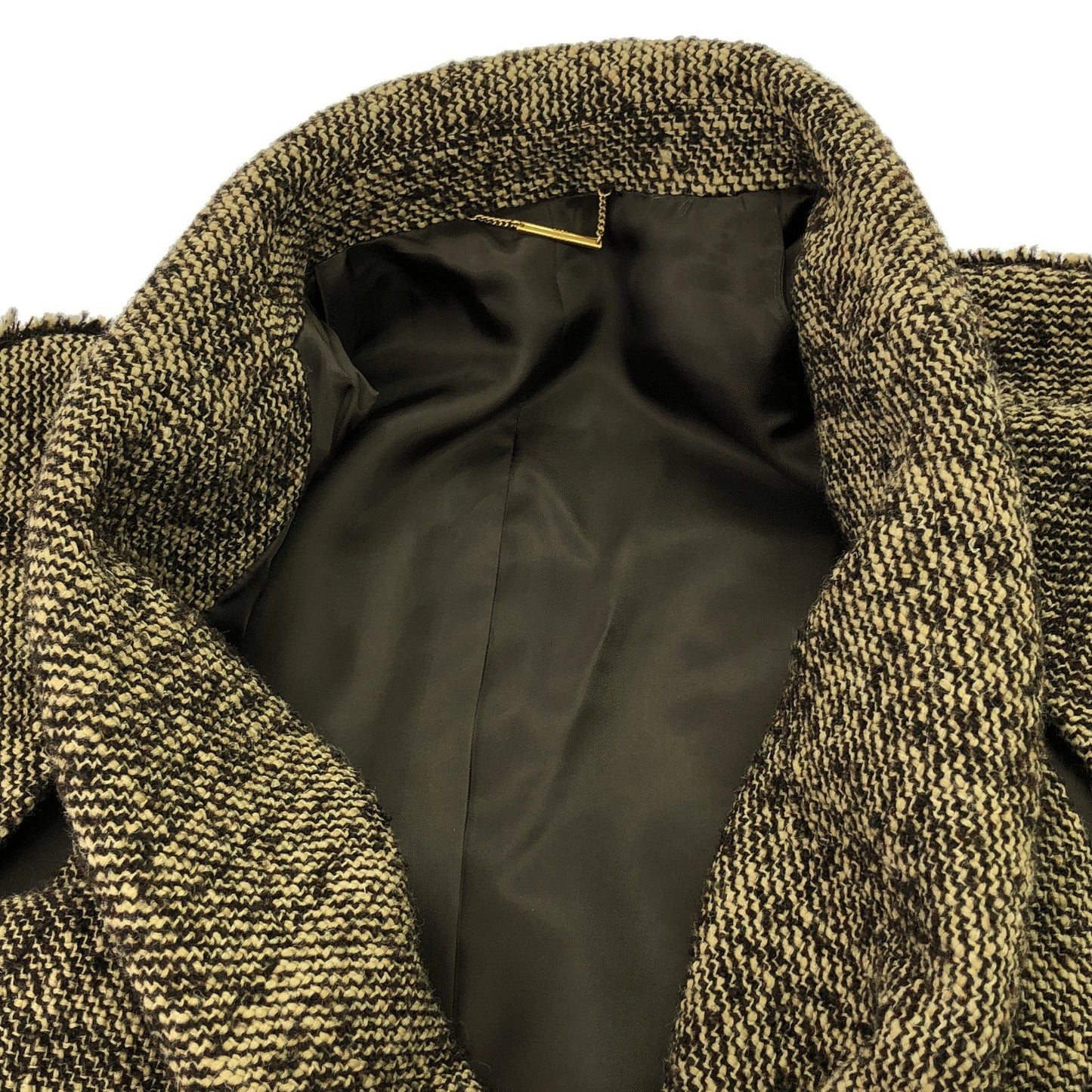 Plage Wool Poncho in Dark Brown - Timeless Elegance