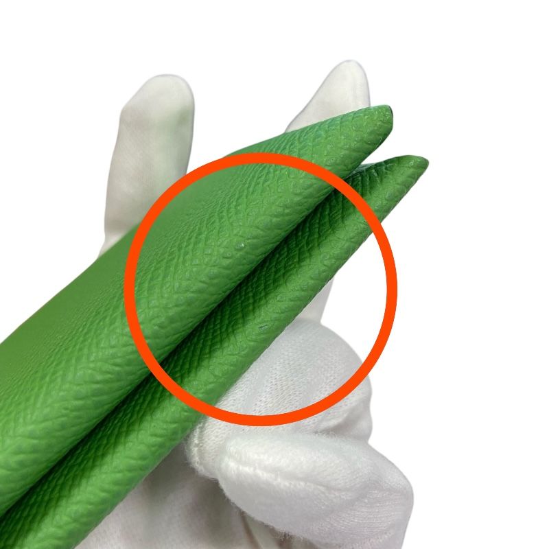 HERMES Calvi Verso Card Case in Vert Yuka & Celeste - B Stamp