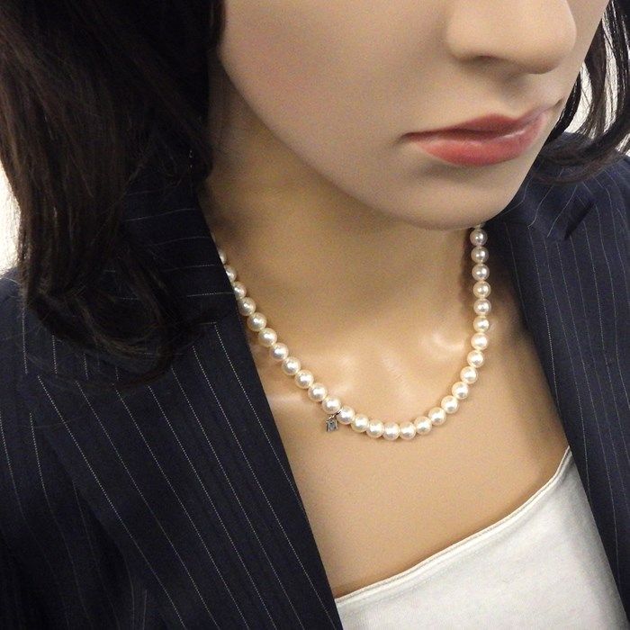 MIKIMOTO M Charm Akoya Pearl Necklace - Exquisite Craftsmanship