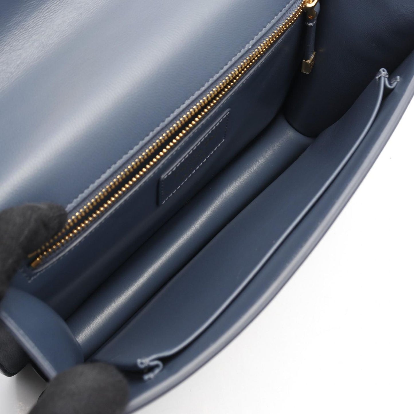 Dior 30 Montaigne Blue Leather Shoulder Bag - Exquisite Craftsmanship