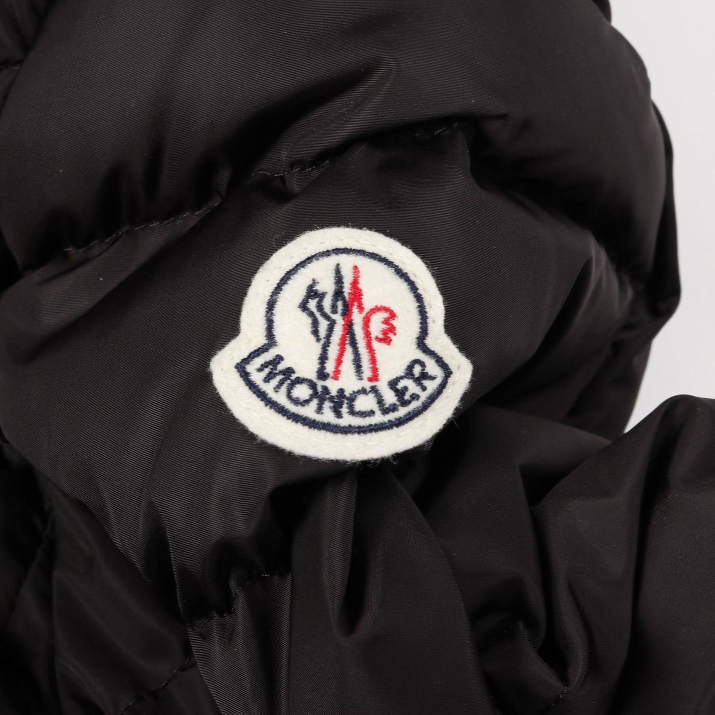 MONCLER FLAMMETTE Down Jacket - Black Nylon, Size S