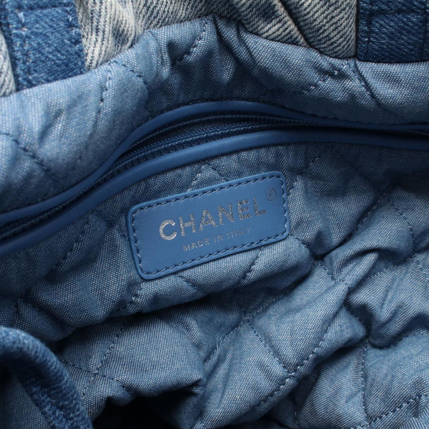 CHANEL 22 Denim Blue Backpack - Timeless Elegance