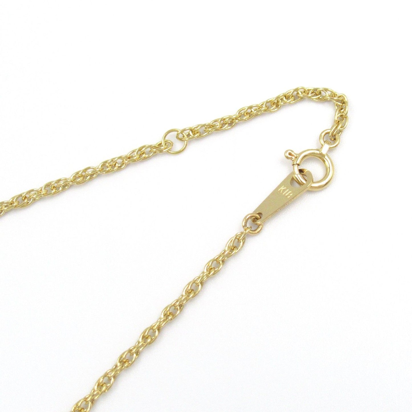 Exquisite K18 Yellow Gold Diamond & Sapphire Necklace - 40cm