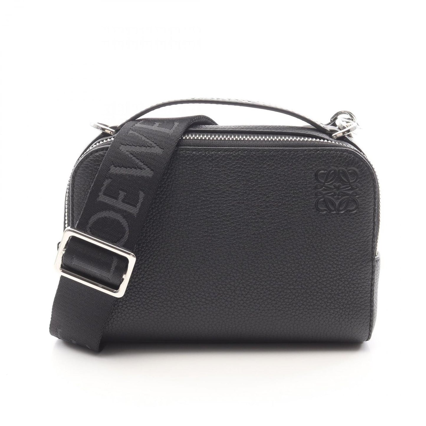LOEWE Mini Crossbody Camera Bag in Black Leather - Timeless Elegance