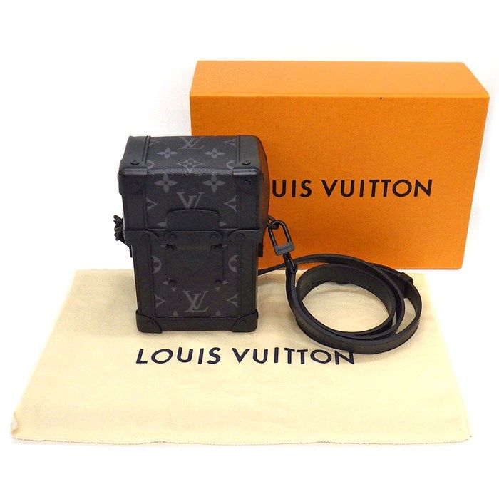 Louis Vuitton Vertical Trunk Wearable Wallet M82077 - Black Monogram Eclipse