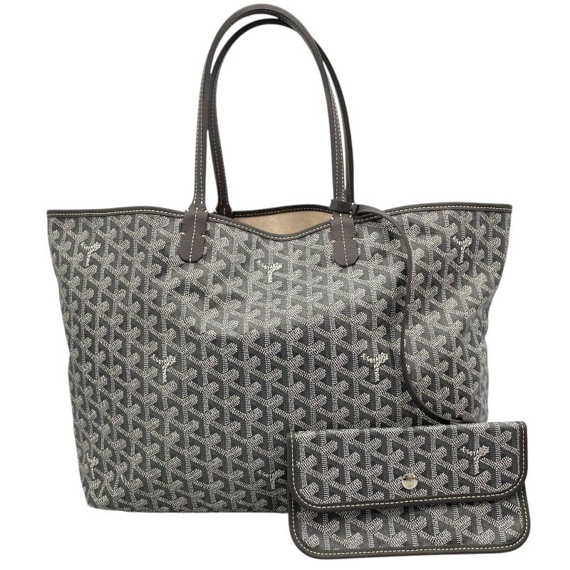 GOYARD Saint Louis PM Grey Goyardine Canvas Unisex Tote Bag