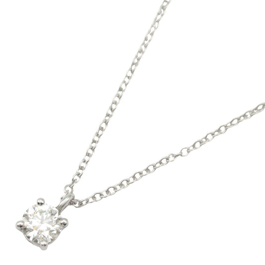 TIFFANY & CO Solitaire Necklace 0.34ct in Platinum - Timeless Elegance