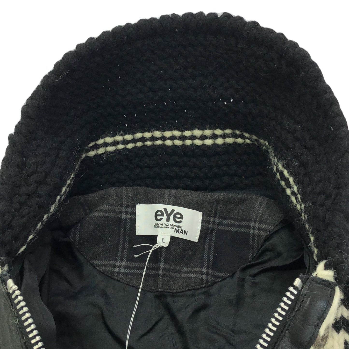 eYe COMME des GARCONS JUNYA WATANABE MAN Black Leather Jacket