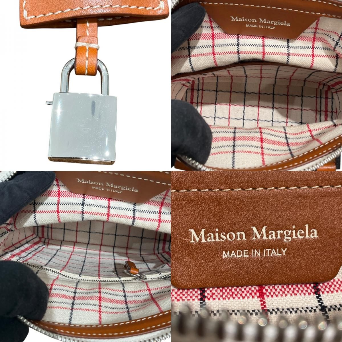 Maison Margiela 5AC Mini White Rubber Canvas Shoulder Bag