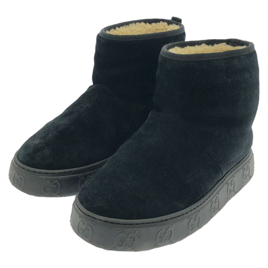 GUCCI Black Shearling Boots - Timeless Elegance