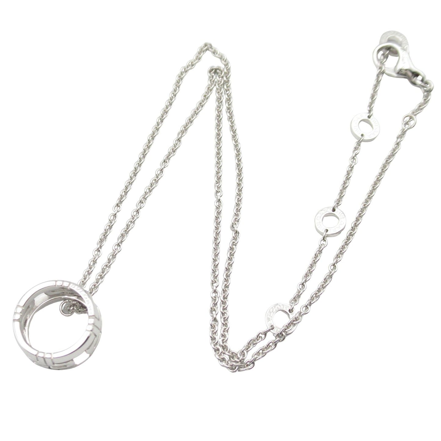 BVLGARI Parentesi Necklace in K18 White Gold - Timeless Elegance