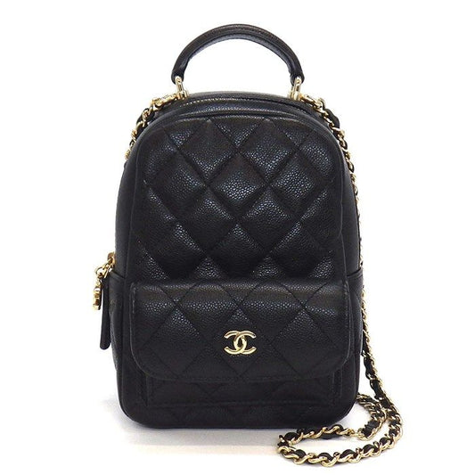 Chanel Timeless Classic Mini Backpack in Black Shiny Caviar Leather