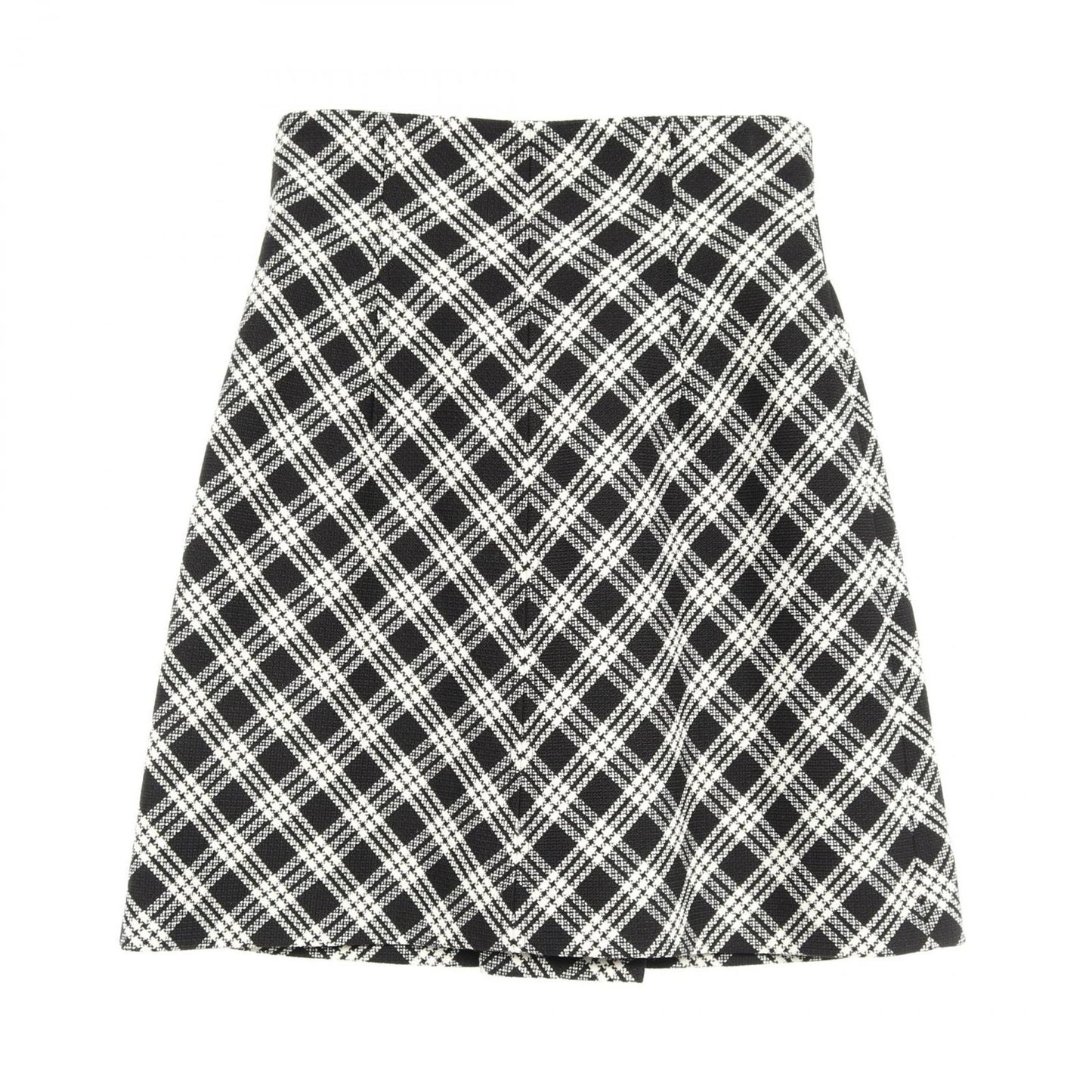 Dior Women's Wool Skirt - Timeless Elegance in Black & White