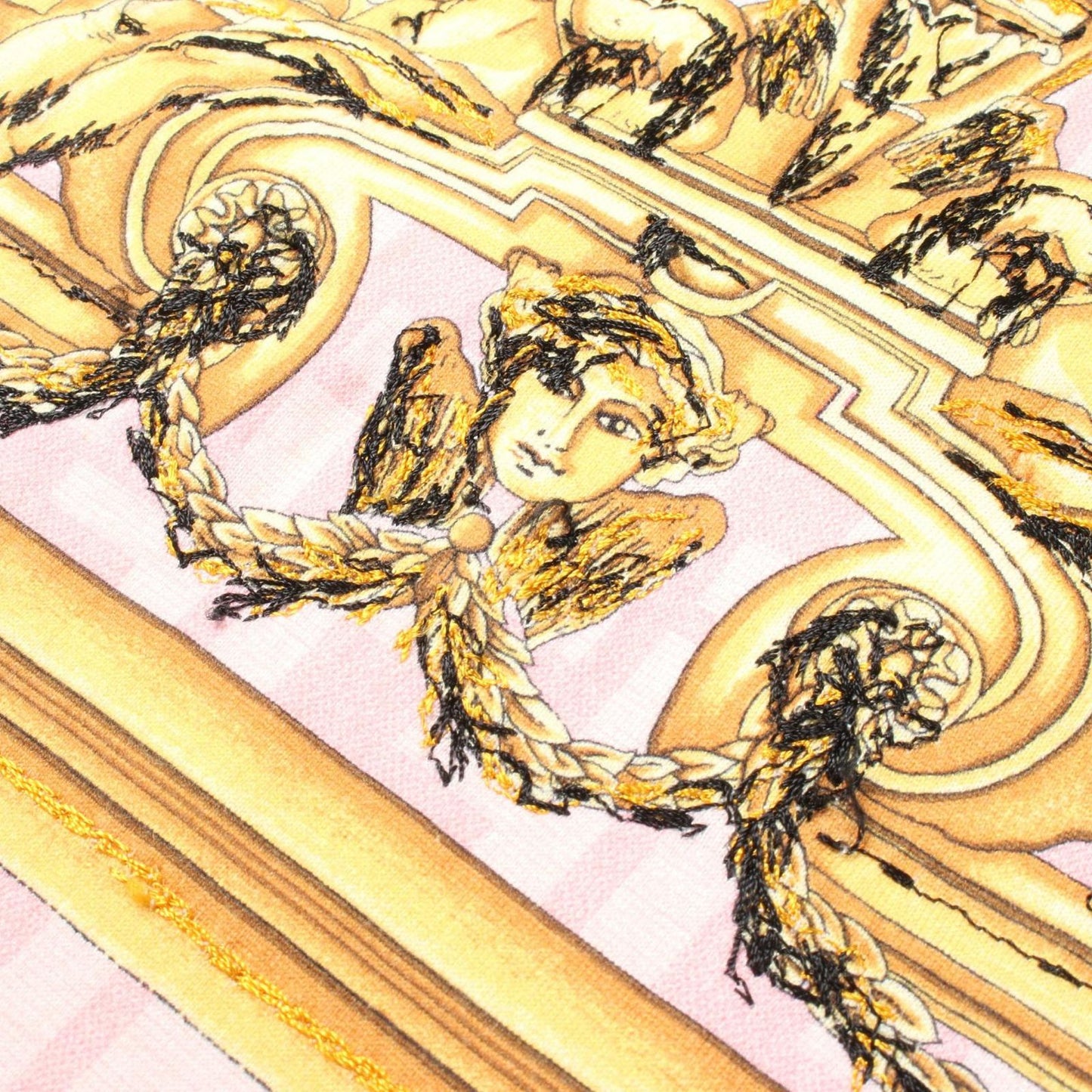 FENDI Cotton T-Shirt in Pink & Yellow - Exclusive Luxury Wear