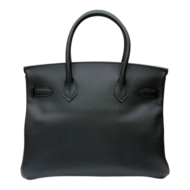 HERMES Birkin 30 D Stamp Black with Silver Hardware - Unused Display Piece