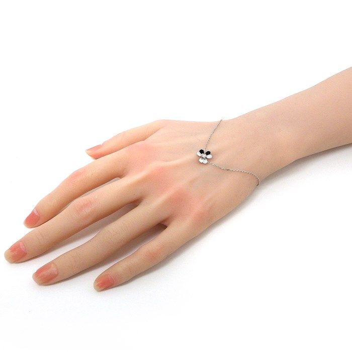Van Cleef & Arpels Frivole Mini Bracelet with Diamond in K18 White Gold