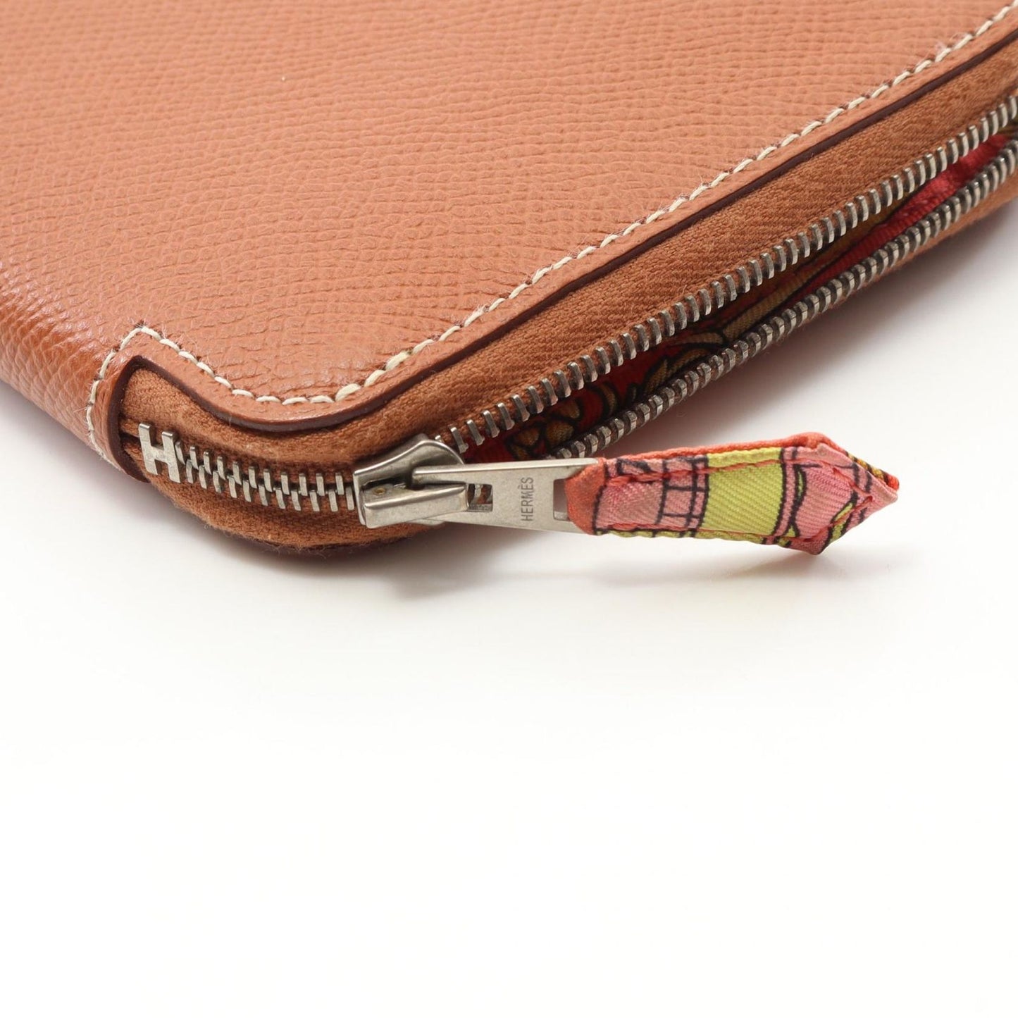 HERMES Azap Long Wallet in Cognac Silk-In - Exquisite Craftsmanship