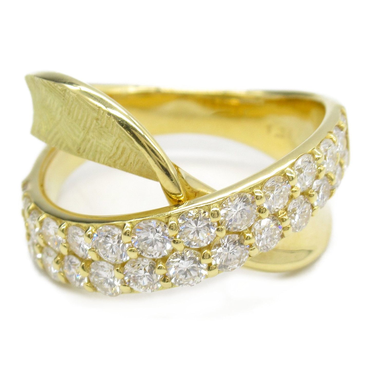 Exquisite K18 Yellow Gold Diamond Ring - 1.34ct Luxury Piece