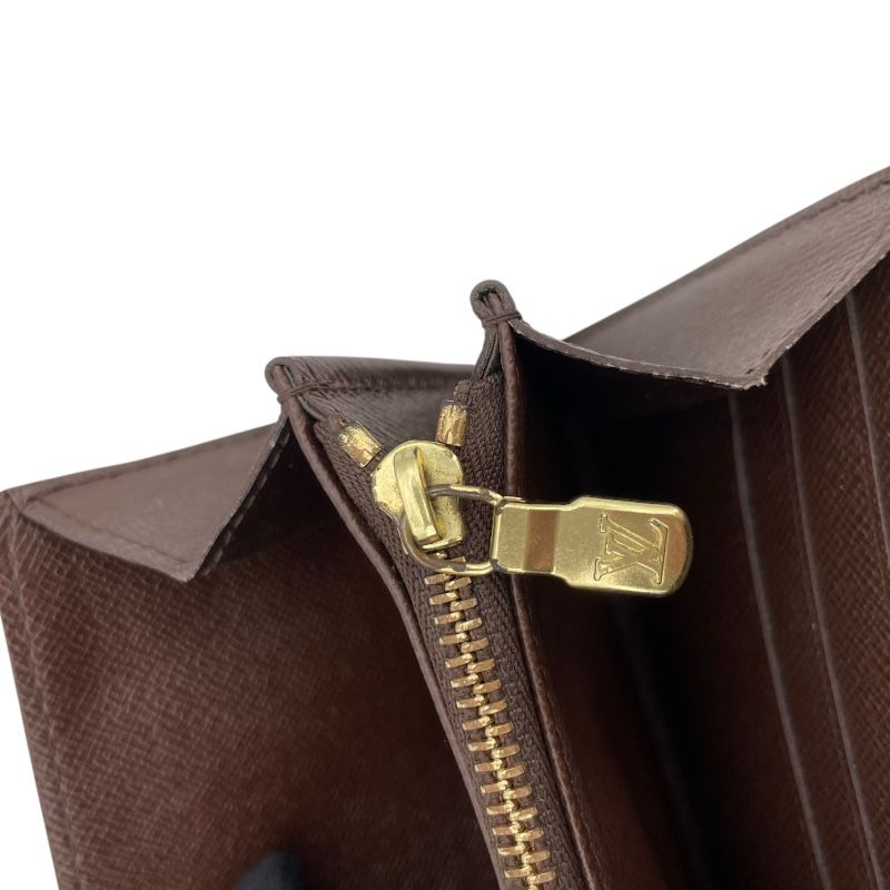 Louis Vuitton Portefeuille Sarah Brown Damier Canvas Long Wallet