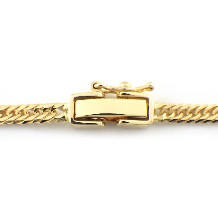 K18YG Double Link Chain Necklace - Exquisite Craftsmanship