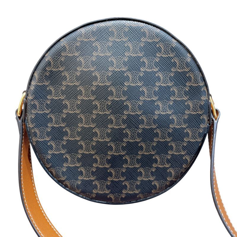 CELINE Triomphe Canvas Shoulder Bag - Brown Elegance