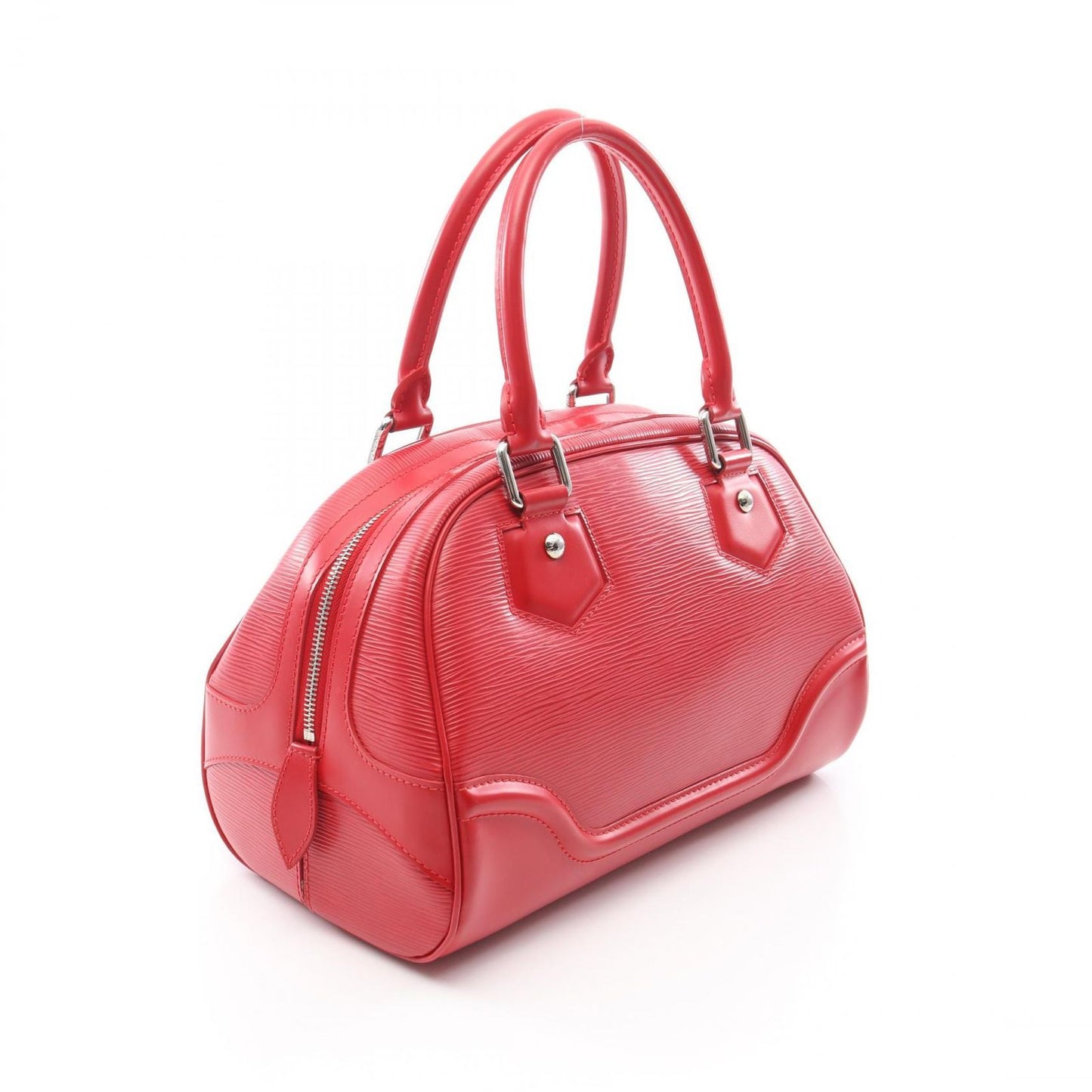 Louis Vuitton Bowling Montaigne PM Handbag in Rouge Epi Leather