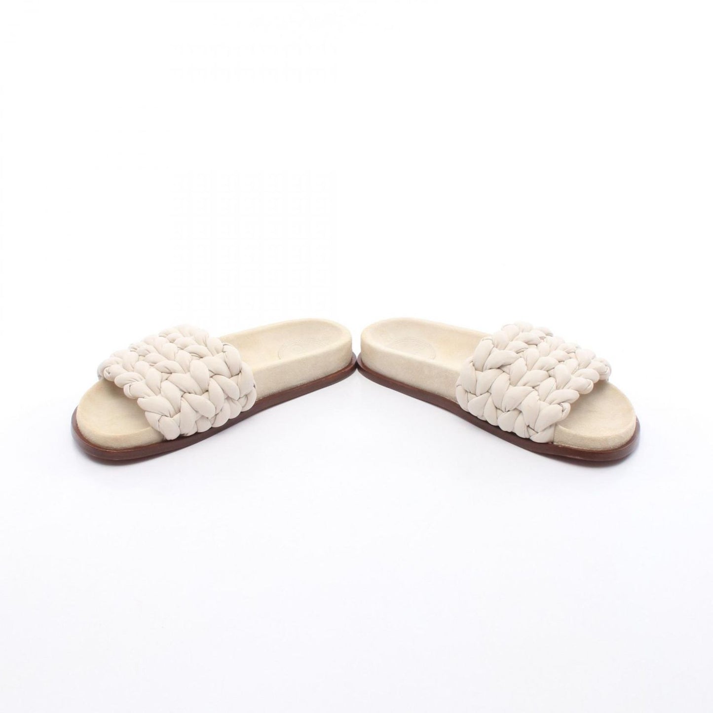 Chloe Woven Leather Sandals - Elegant Ivory Design