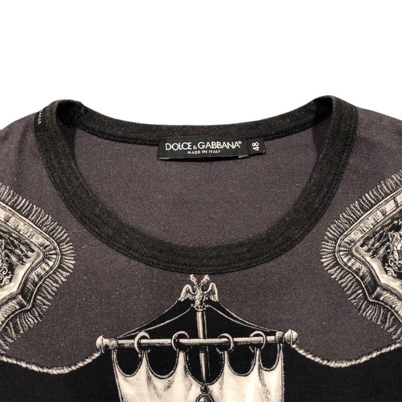 Dolce & Gabbana Cotton Graphic Print T-Shirt - Size 48