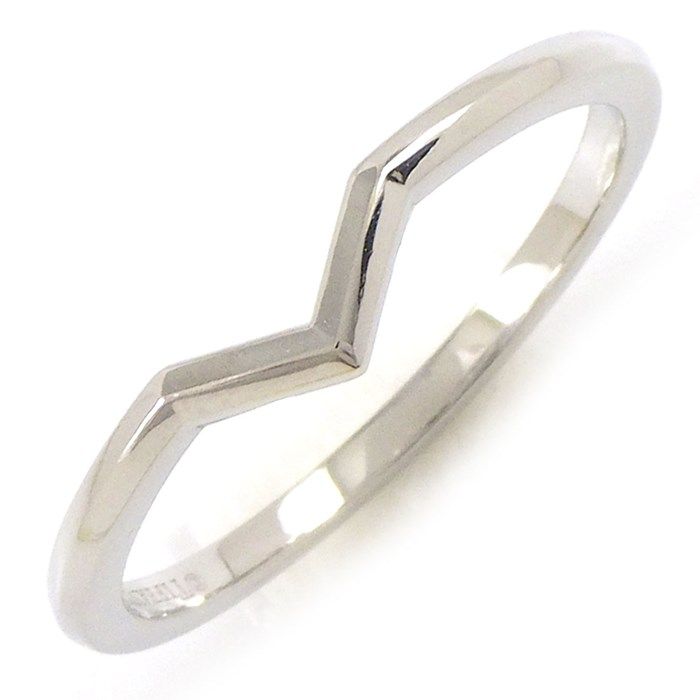 Tiffany & Co. V Band Ring in Platinum PT950 - Size 14