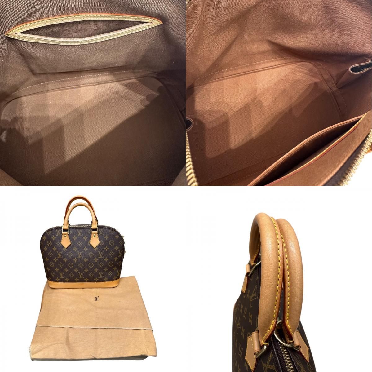 Louis Vuitton Alma Monogram PVC Leather Handbag - Timeless Elegance