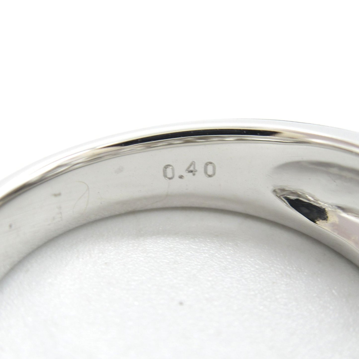 Elegant K18WG Diamond Ring - 0.40ct - Size 11.5