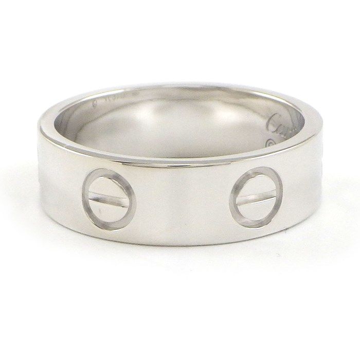 Cartier Love Ring Classic Model MM in 18K White Gold - Size 11