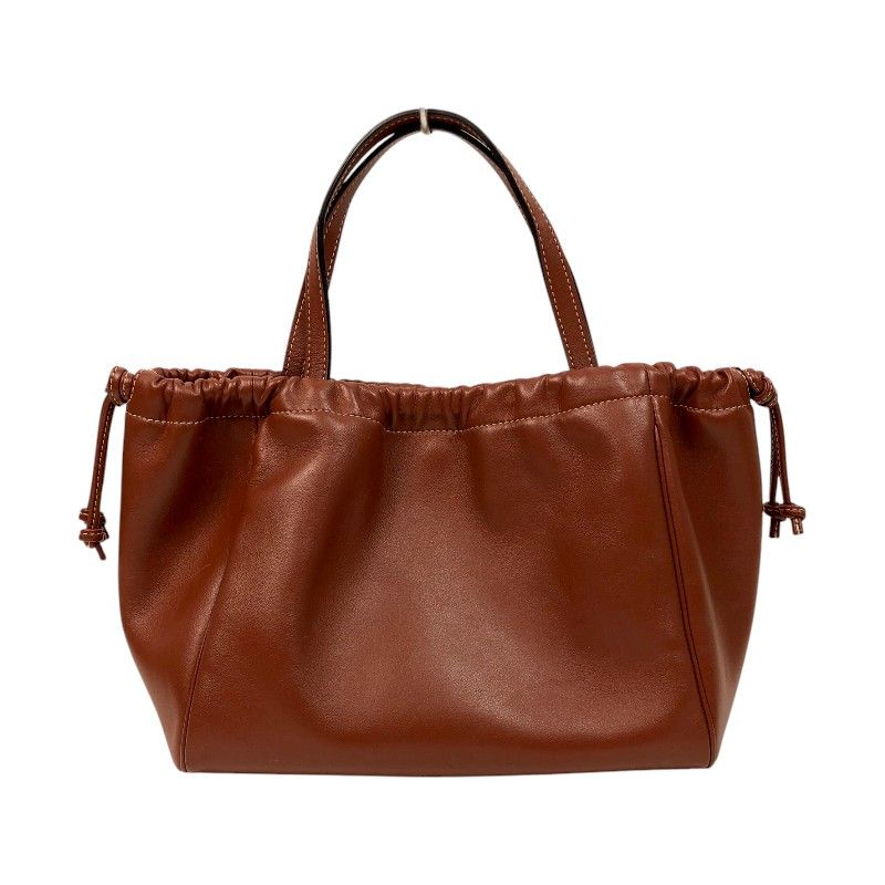 CELINE Small Cabas Drawstring Triomphe Bag in Tan with Gold Hardware
