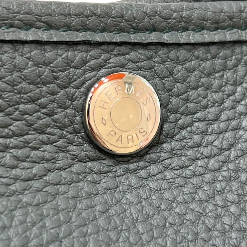 HERMES Garden Party TPM Tote Bag in Veil Amande - D Stamp