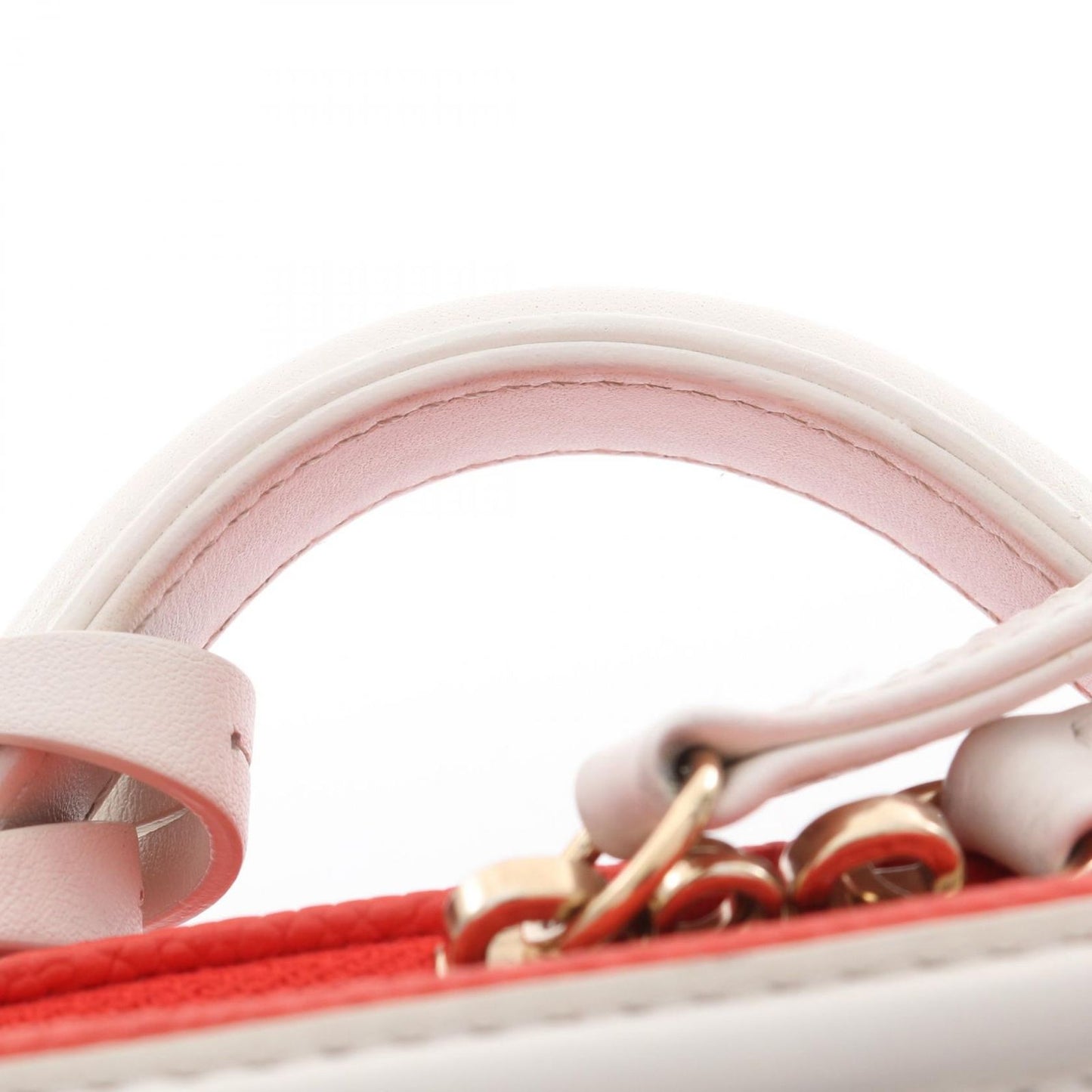 CHANEL CC Filigree Small Vanity Bag - Blue/White/Red Leather