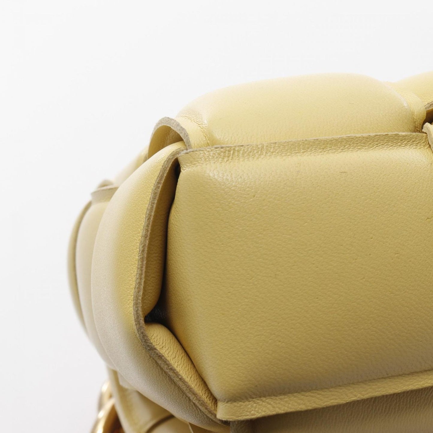 Bottega Veneta The Chain Cassette Shoulder Bag in Pastel Yellow