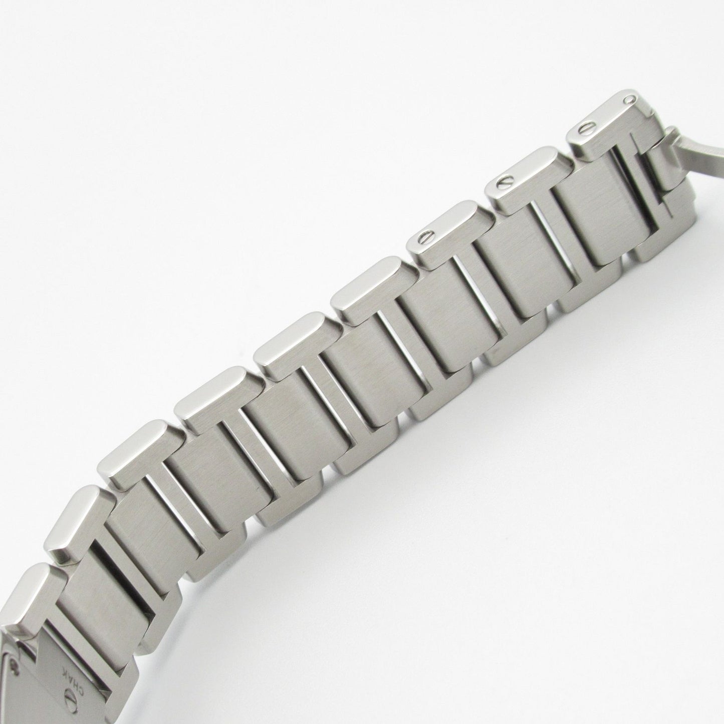 Cartier Tank Française SM Diamond Bezel Watch - Exquisite Silver Elegance