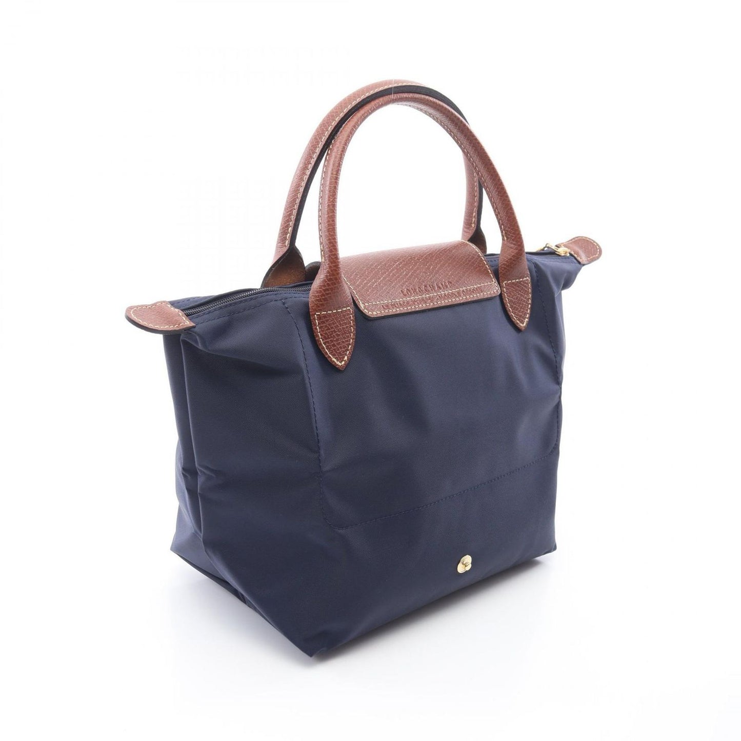 Longchamp Le Pliage Original S Tote Bag - Navy Canvas & Leather