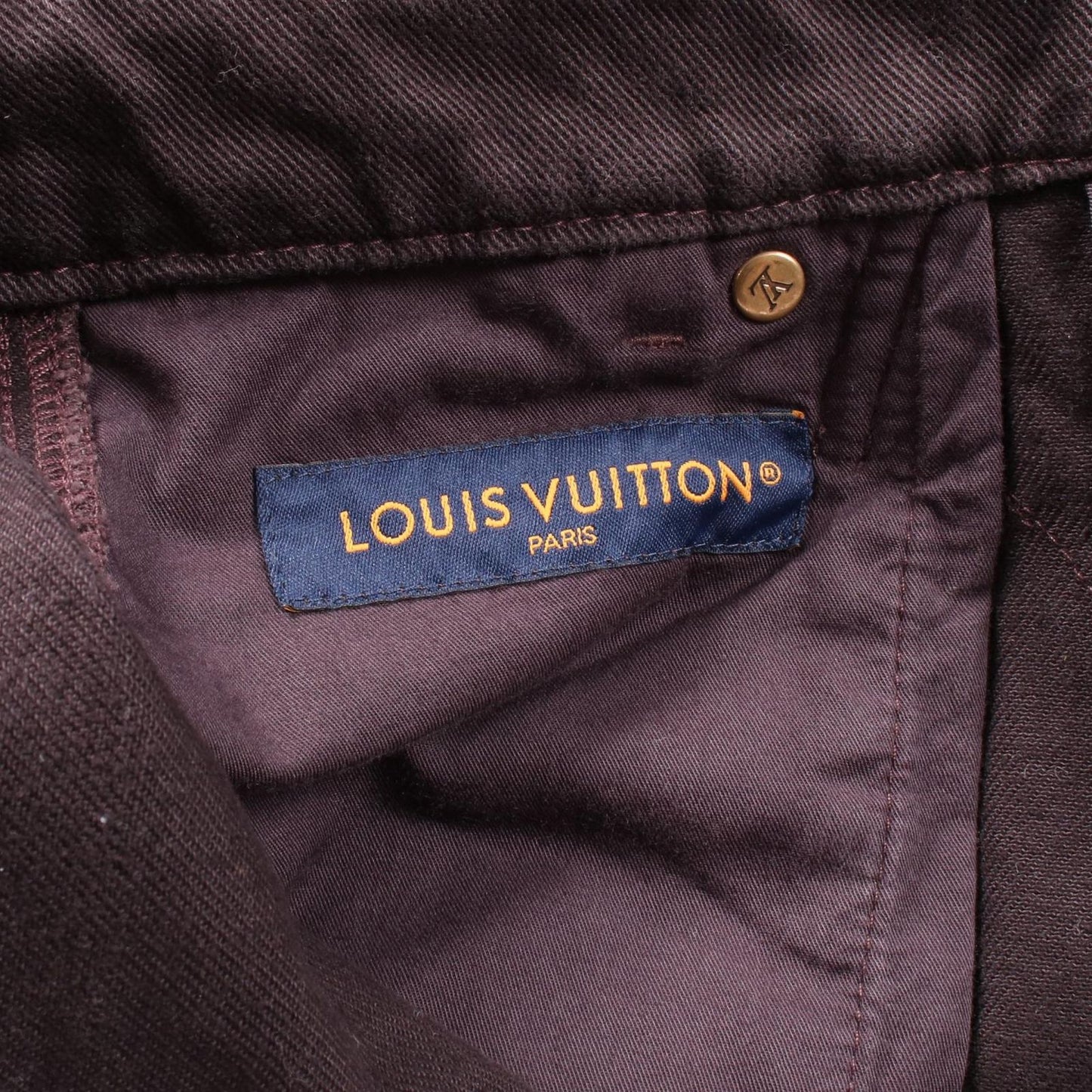 Louis Vuitton Monogram Flower Denim Pants - Brown - Size 28