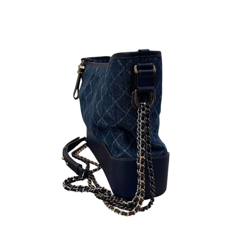 CHANEL Gabrielle Hobo Large Bag in Blue & Navy Denim/Leather
