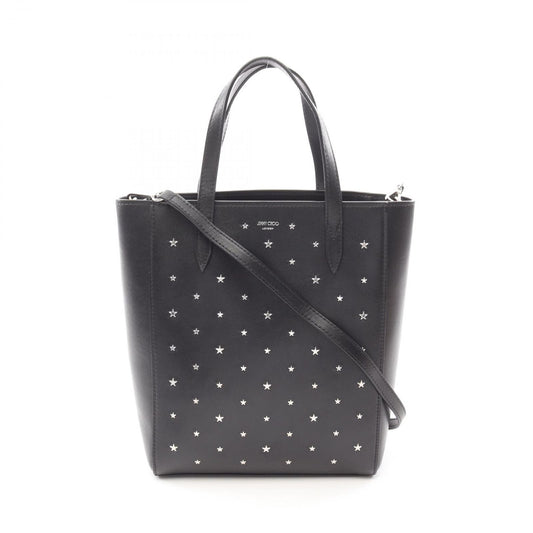 Jimmy Choo Bria Tote N/S Black Leather Star Studded Bag