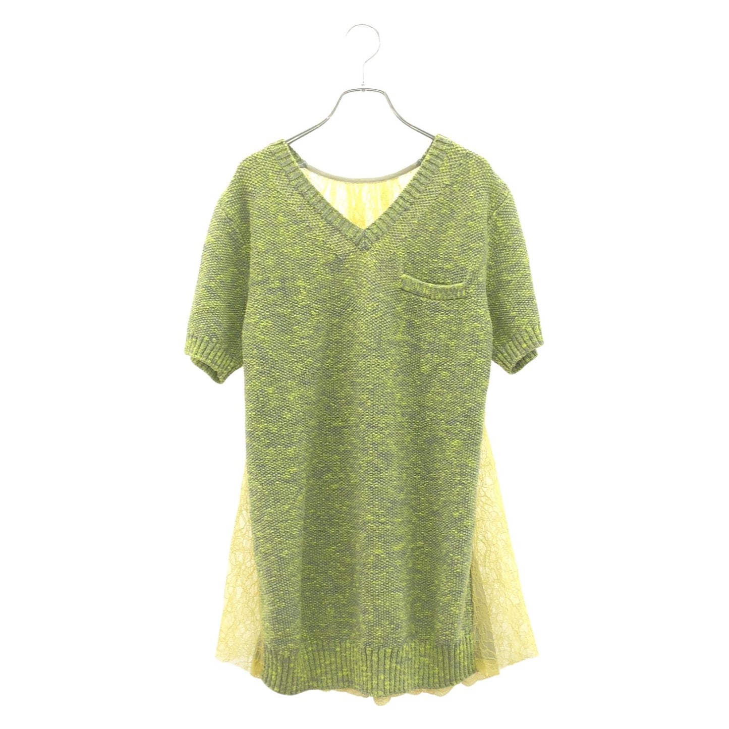 Sacai Summer Knit Sweater in Vibrant Yellow - Size S