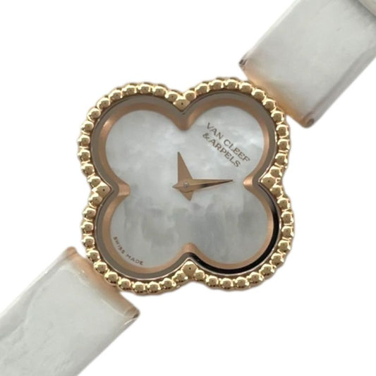 Van Cleef & Arpels Sweet Alhambra White Shell Quartz Watch