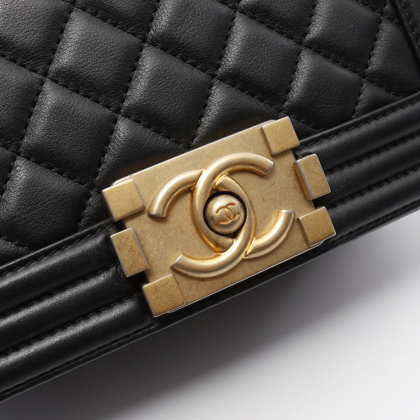 CHANEL Boy Chanel Small Shoulder Bag in Black Leather - A67085